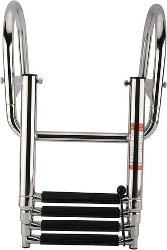 YaeMarine Stainless Steel in-Board 4 Steps Telescoping Ladder Folding Dock Ladder for Marine Boat Yacht Swimming Pool in Saudi Arabia
