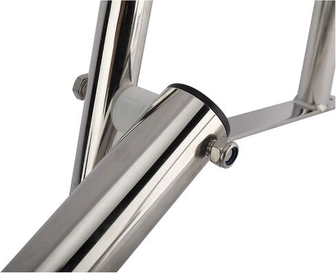 YaeMarine Stainless Steel in-Board 4 Steps Telescoping Ladder Folding Dock Ladder for Marine Boat Yacht Swimming Pool in Saudi Arabia
