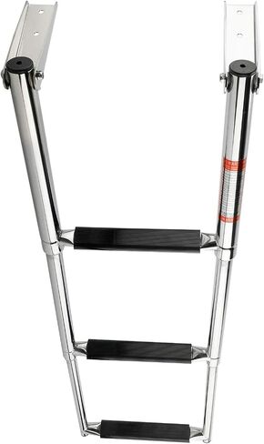 HYDDNice Boat Ladder, 3 Step Ladder Stainless Steel Telescoping Marine Boat Ladder Swim Step Ladder in Saudi Arabia