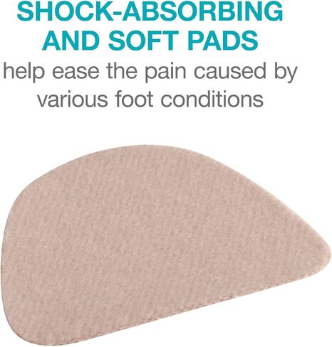 Steins Moleskin Foot Pads, Metatarsal Cushion, Moleskin Heel Pads, Protects Bunions, Callus and Blister Pads, Alleviates Shoe Friction, 19, 100 Count, Tan in Kuwait