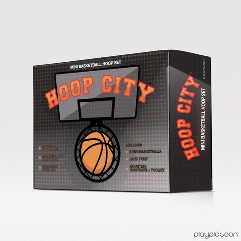 Play Platoon Mini Basketball Hoop for Door - 16 x 12 Inch Bedroom Basketball Hoop Indoors Set in Saudi Arabia