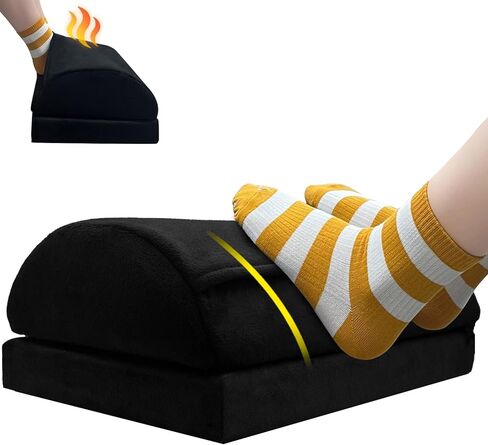 مسند للقدمين تحت المكتب في العمل، مقعد قدم قابل للتعديل بثلاث طبقات، متعدد الوظائف وقابل للغسل تحت المكتب للمكتب والمنزل، تصميم مريح للظهر باللون الأسود - ثلاثة طوابق in Kuwait