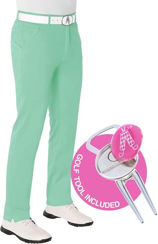 Royal & Awesome Pastel Mens Golf Pants, Golf Pants Men Slim Fit Stretch, Dress Pants Men, Men's Golf Pants in Kuwait