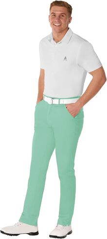 Royal & Awesome Pastel Mens Golf Pants, Golf Pants Men Slim Fit Stretch, Dress Pants Men, Men's Golf Pants in Kuwait