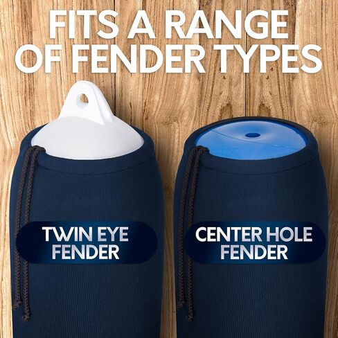 Boat Fender Covers | 6″ x 18″, 8″ x 22″, 9″ x 26″, 10″ x 26″ & 12″ x 34″ | Black & Navy Blue | 1, 2 & 4-Pack | Polyester in Saudi Arabia