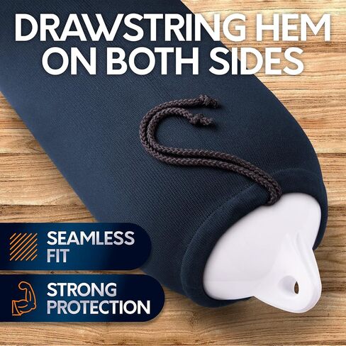 Boat Fender Covers | 6″ x 18″, 8″ x 22″, 9″ x 26″, 10″ x 26″ & 12″ x 34″ | Black & Navy Blue | 1, 2 & 4-Pack | Polyester in Saudi Arabia