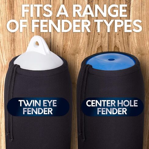Boat Fender Covers | 6″ x 18″, 8″ x 22″, 9″ x 26″, 10″ x 26″ & 12″ x 34″ | Black & Navy Blue | 1, 2 & 4-Pack | Polyester in Saudi Arabia
