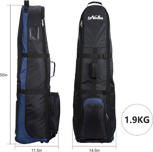 LONGCHAO Golf Travel Bag- Foldable Golf Traveling Case with Wheel, Lightweight Golf Travel Bag for Airline in Saudi Arabia