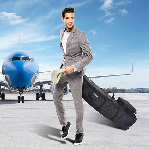 LONGCHAO Golf Travel Bag- Foldable Golf Traveling Case with Wheel, Lightweight Golf Travel Bag for Airline in Saudi Arabia