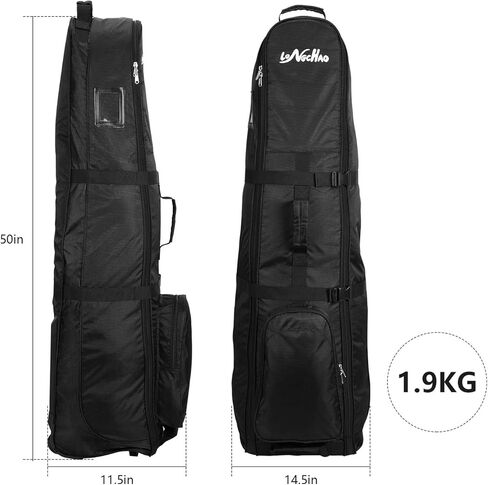 LONGCHAO Golf Travel Bag- Foldable Golf Traveling Case with Wheel, Lightweight Golf Travel Bag for Airline in Saudi Arabia