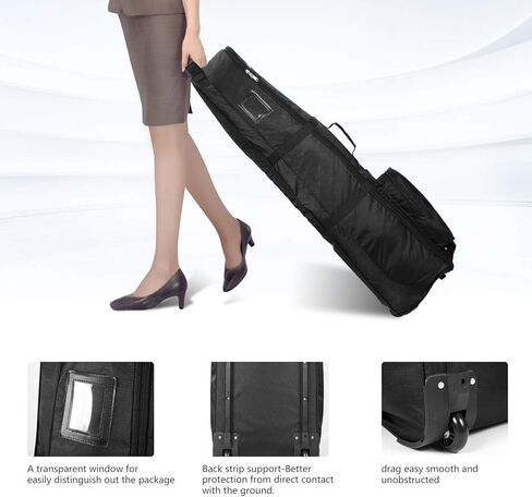 LONGCHAO Golf Travel Bag- Foldable Golf Traveling Case with Wheel, Lightweight Golf Travel Bag for Airline in Saudi Arabia