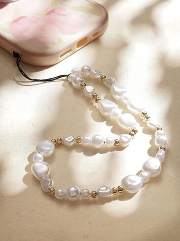 Sacina Trendy Cute Phone Charms, Pearl Phone Charms, Y2k Phone Charms, Phone Charm Bead, Christmas Gift for Women in Saudi Arabia