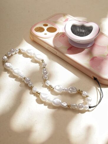 Sacina Trendy Cute Phone Charms, Pearl Phone Charms, Y2k Phone Charms, Phone Charm Bead, Christmas Gift for Women in Saudi Arabia
