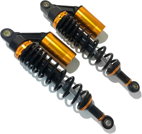 MOTLTECH 11 بوصة 280 مم ممتص الصدمات للدراجات النارية تعليق خلفي قابل للتعديل ممتص الصدمات الهوائي عالمي متوافق مع هوندا سوزوكي ياماها كاواساكي ATV Go Kart Quad Dirt Sport Bikes، زوج واحد in Kuwait