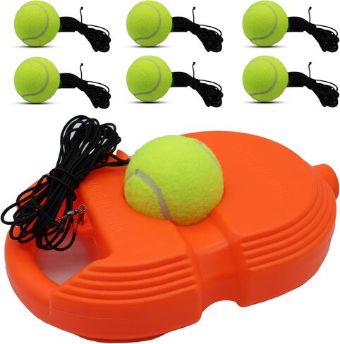 Magicorange Tennis Trainer Rebound Ball with 6 String Balls, Solo Tennis Training Equipment for Self Tennis Pracitce Training for Adults, Kids, Beginners in Saudi Arabia