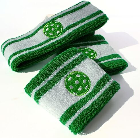 Pickleball Headband, Sweatband Set | Pickleball Accessories, Equipment, Gift | 100% Cotton Absorbent Terry Cloth in Saudi Arabia