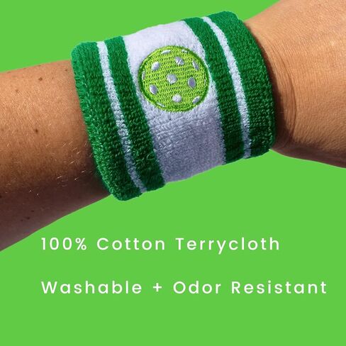 Pickleball Headband, Sweatband Set | Pickleball Accessories, Equipment, Gift | 100% Cotton Absorbent Terry Cloth in Saudi Arabia