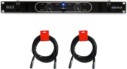 ART SLA-2-2-Channel Rackmount Power Amplifier (200W Per Channel at 8 Ohms) Bundle with 2X 20 XLR-XLR Cable in Saudi Arabia