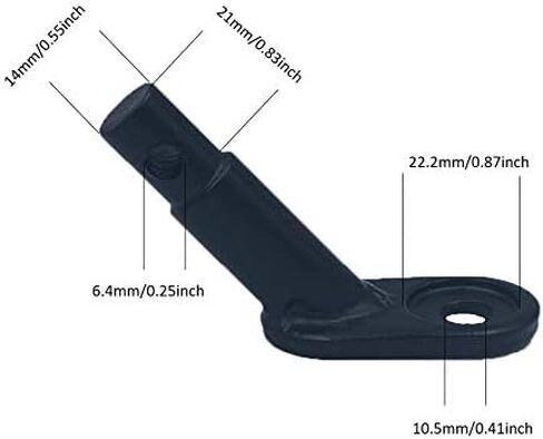 LAJIAOZ 2 قطعة وصلة وصلة مقطورة الدراجة السوداء/موصل وصلة ربط/ملحقات محول ركوب الدراجات، مرفق موصل وصلة ربط مقطورة الدراجة للأطفال، والحمولة، ومقطورات دراجات الحيوانات الأليفة in Kuwait
