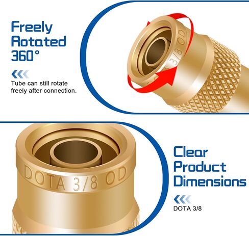 Boltigen 1/4inch Brass Air Brake Line Fitting, 4PCS DOT Push to Connect Brake Line Fitting, 1/4inch OD Air Brake Fitting for Semi Trucks,Cars and Other Air System in Saudi Arabia