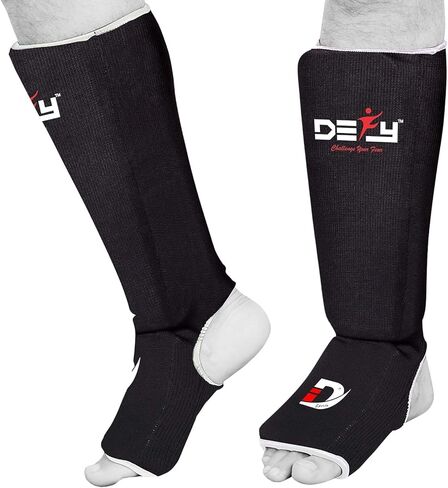 DEFY Shin Instep Foam Padded Shin Guard Protector Shin Support MMA Foot Protection Kickboxing in Kuwait