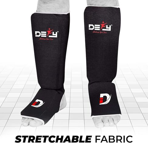 DEFY Shin Instep Foam Padded Shin Guard Protector Shin Support MMA Foot Protection Kickboxing in Kuwait