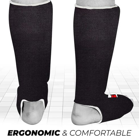 DEFY Shin Instep Foam Padded Shin Guard Protector Shin Support MMA Foot Protection Kickboxing in Kuwait