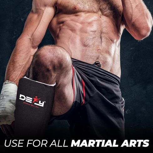 DEFY Shin Instep Foam Padded Shin Guard Protector Shin Support MMA Foot Protection Kickboxing in Kuwait
