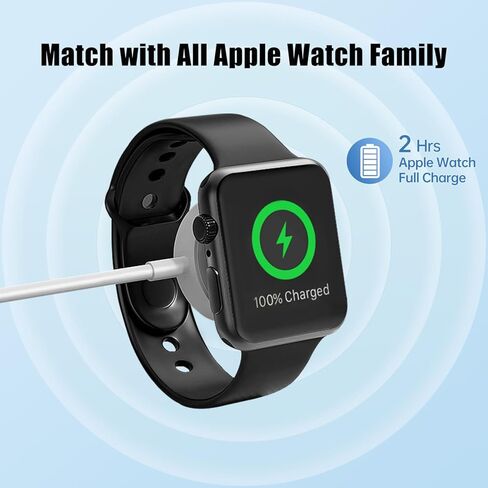 شاحن ساعة Apple USB C، 3 في 1 iPhone وشاحن ساعة كابل شاحن iWatch السريع المغناطيسي 6FT مع شاحن جداري مزدوج المنفذ 38W، متوافق مع Apple Watch SE/8/7/6/5/4 وiPhone 14/13/12/ 11 in Kuwait