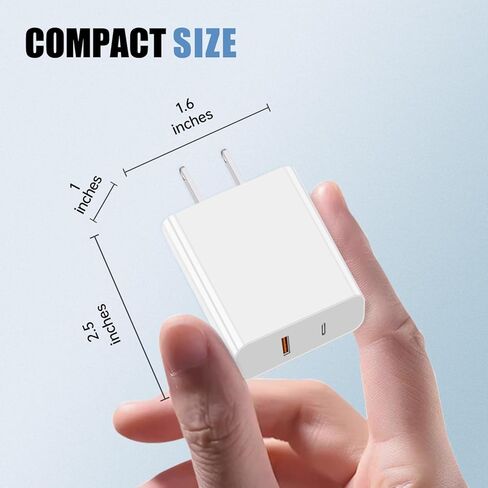 شاحن ساعة Apple USB C، 3 في 1 iPhone وشاحن ساعة كابل شاحن iWatch السريع المغناطيسي 6FT مع شاحن جداري مزدوج المنفذ 38W، متوافق مع Apple Watch SE/8/7/6/5/4 وiPhone 14/13/12/ 11 in Kuwait