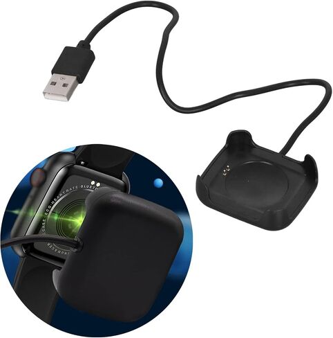 Demeras Smartwatch Charger, Stable Charging Durable Wire Smartwatch Charger Holder Lightweight USB Cable Portable Folding Resistant for Smartwatch Accessory in Saudi Arabia