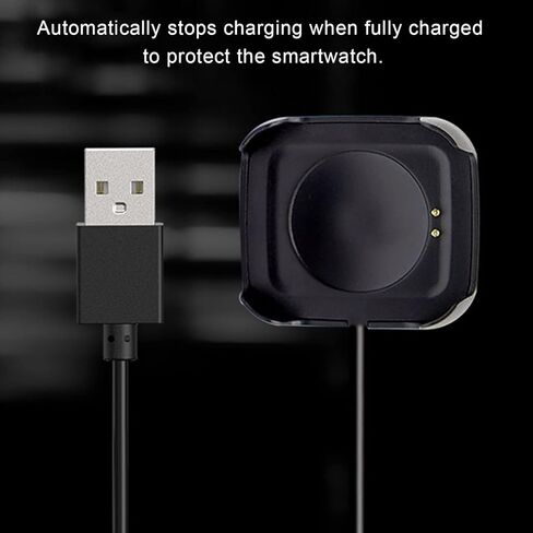 Demeras Smartwatch Charger, Stable Charging Durable Wire Smartwatch Charger Holder Lightweight USB Cable Portable Folding Resistant for Smartwatch Accessory in Saudi Arabia