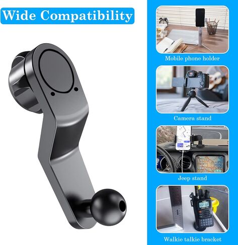 ذراع تمديد Kaishengyuan متوافق مع كرة 17 مم/0.67 بوصة، قضيب تمديد بلاستيكي يدور 360 درجة يعمل لحامل الهاتف وملحقات حامل الهاتف (قطعتان) in Kuwait