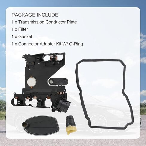 WOOS 722.6 لوحة موصل ناقل الحركة المعاد تصنيعها + موصل + فلتر جديد + مجموعة حشية متوافقة مع مرسيدس بنز (722.6 SET + TCM) in Kuwait