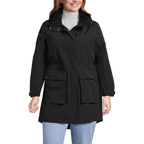 Lands' End Womens Squall Waterproof Parka Deep Sea Navy Regular X-Large