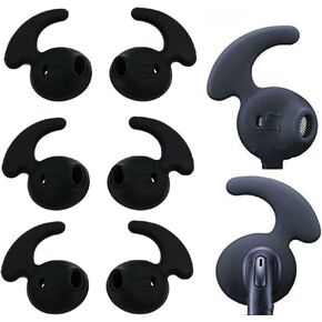 BLUEWALL Eargel Ear Cover Ear Gel for Wireless Headphones, Sport Ear Buds for Samsung Note 5 Galaxy S6 S6edge S7 S7 Edge,Durable Soft Gel Comfortable in Ear Design,4 Pair, White