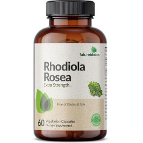 Futurebiotics Rhodiola Rosea 1000 MG Adaptogenic Herb Supports Brain Health, Energy, Stress & Mood - Non-GMO, 120 Vegetarian Capsules