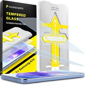 for Samsung Galaxy A54 5G Screen Protector with Installation Tool, Tempered Glass for Samsung A54 5G, Ultra Resistant, Case Friendly, 9H Hardness, Anti Scratch, Bubble Free [2 Pack]