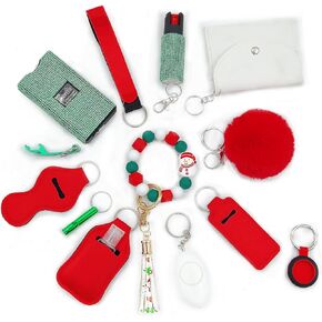 BATUMEYE Gift Set for Woman with Card Holder, Wristlet Strap, Whistle, Travel Bottle Holder, Bottle Opener