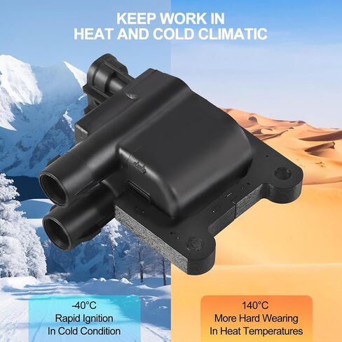 Ignition Coil Pack UF507 Replacement for Lexus LS460 LS600h GX460 LX570 Replacement for Toyota Land Cruiser Sequoia Tundra 4.6L 5.0L 5.7L V8 OE# DHX1119 UF587 9091902256 9091902250 8PCS in Kuwait