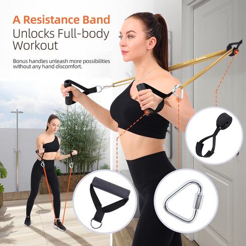 Sportneer Resistance Bands for Working Out: 5-130lb Resistance 5 Levels Pull Up Assistance Bands with Handles & Door Anchor - Resistance Band Set for Stretching, Physical Therapy & Resistance Training in Saudi Arabia