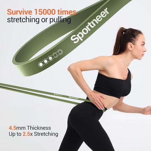 Sportneer Resistance Bands for Working Out: 5-130lb Resistance 5 Levels Pull Up Assistance Bands with Handles & Door Anchor - Resistance Band Set for Stretching, Physical Therapy & Resistance Training in Saudi Arabia
