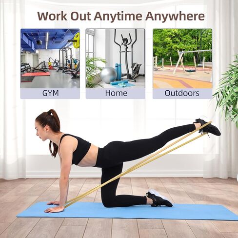 Sportneer Resistance Bands for Working Out: 5-130lb Resistance 5 Levels Pull Up Assistance Bands with Handles & Door Anchor - Resistance Band Set for Stretching, Physical Therapy & Resistance Training in Saudi Arabia