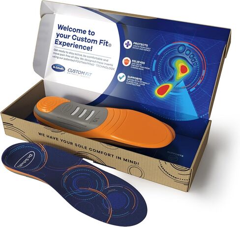 Dr. Scholl’s® Custom Fit® Orthotics Full Length Insert, CF 770, Customized for Your Foot & Arch, Immediate All-Day Pain Relief, Lower Back, Knee, Plantar Fascia, Heel, Insoles Fit Men & Womens Shoes in Saudi Arabia