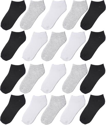 Tipi Toe Big Kids Boys 20 Pairs Classy Lightweight Novelty Colorful Pattern Low Cut/No Show Socks in Saudi Arabia