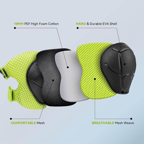 Knee Pads for Kids Unicorn Protective Gear Set Knee Pads and Elbow Pads Set with Wrist Guard for Girls Boys Roller Skates Inline Skatings Scooter Cycling Bike Skateboard (Small, Yellow) in Saudi Arabia