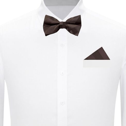 Jacob Alexander Men's Pre-Tied Tonal Stripe Clip-On Bow Tie in Saudi Arabia