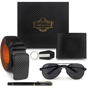 Gift Sets for Men (5 in1) Birthday Gifts for Men -Wallet Gift Set- Mens Gift Box for Men -Wallet Set for Men- Gift Baskets for Men Birthday-Mens Gift Box Set- Gift Set for Him-Retirement Gifts for Men