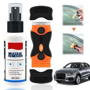 Ganbaro® Adhesive Remover, Sticker Remover, Glue Remover, 120 ml Adhesive Remover Spray Sticky Residue Remover with Razor and Towel, Easily Remove Glue Sticker for Car, Labels, Gum, 4 oz