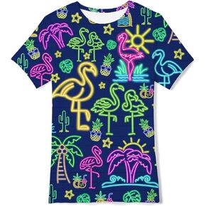 Idgreatim Boys T-Shirts Cool 3D Graphic Short Sleeve Tee Shirt 4-14 Years